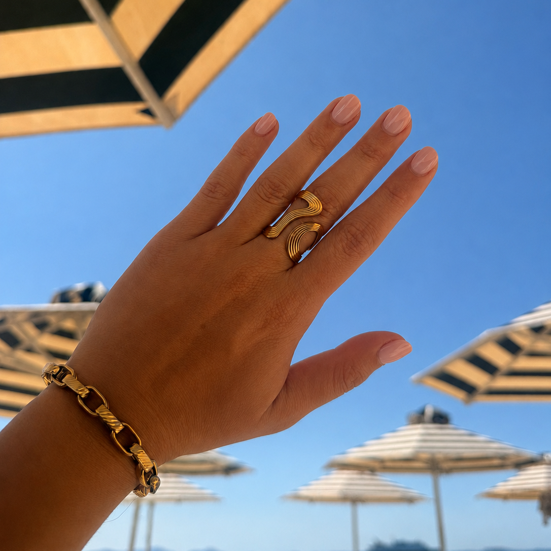 Contour Wave Ring