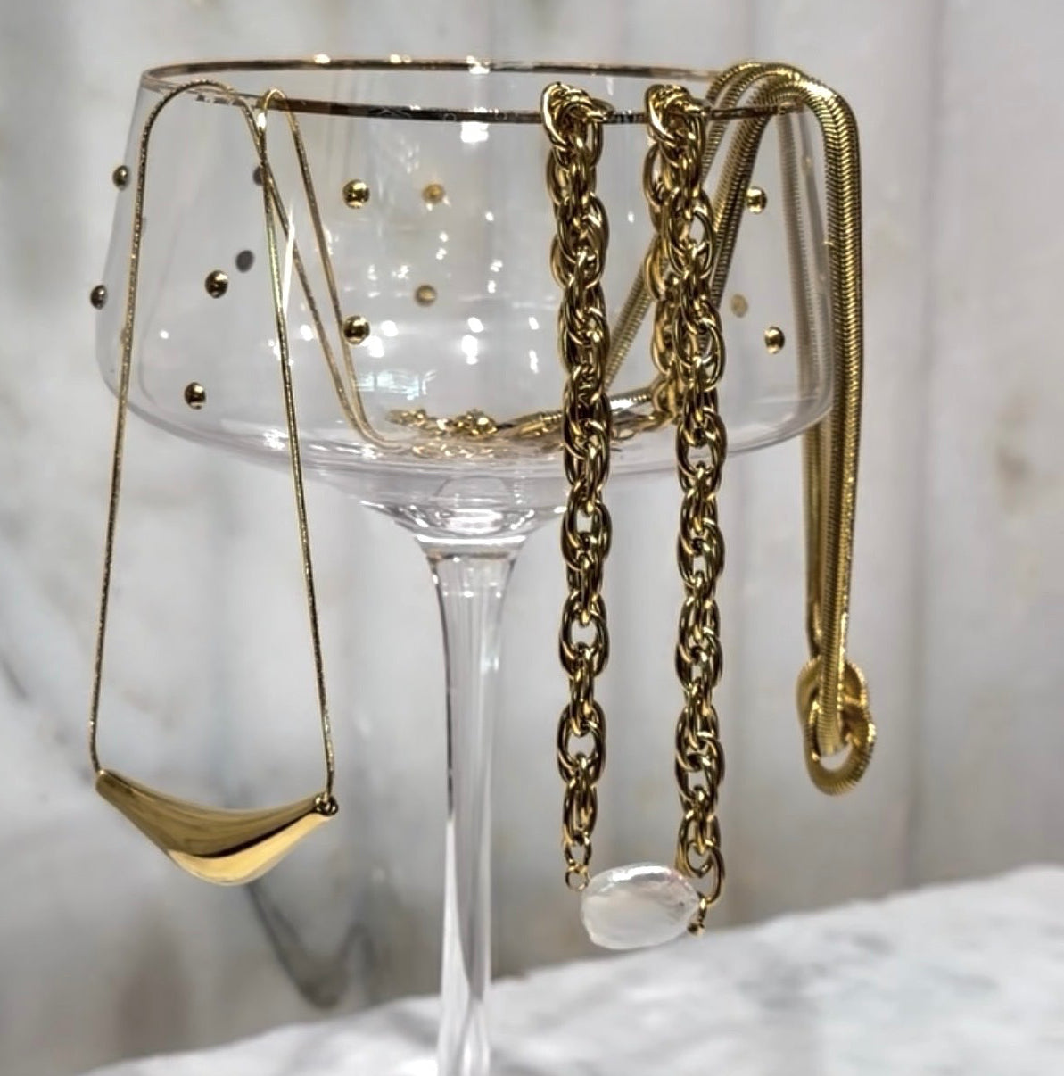 Sloane Pearl Chain Necklace