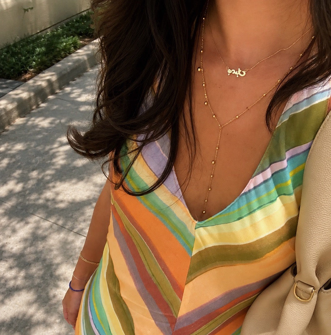 Lina Lariat Necklace