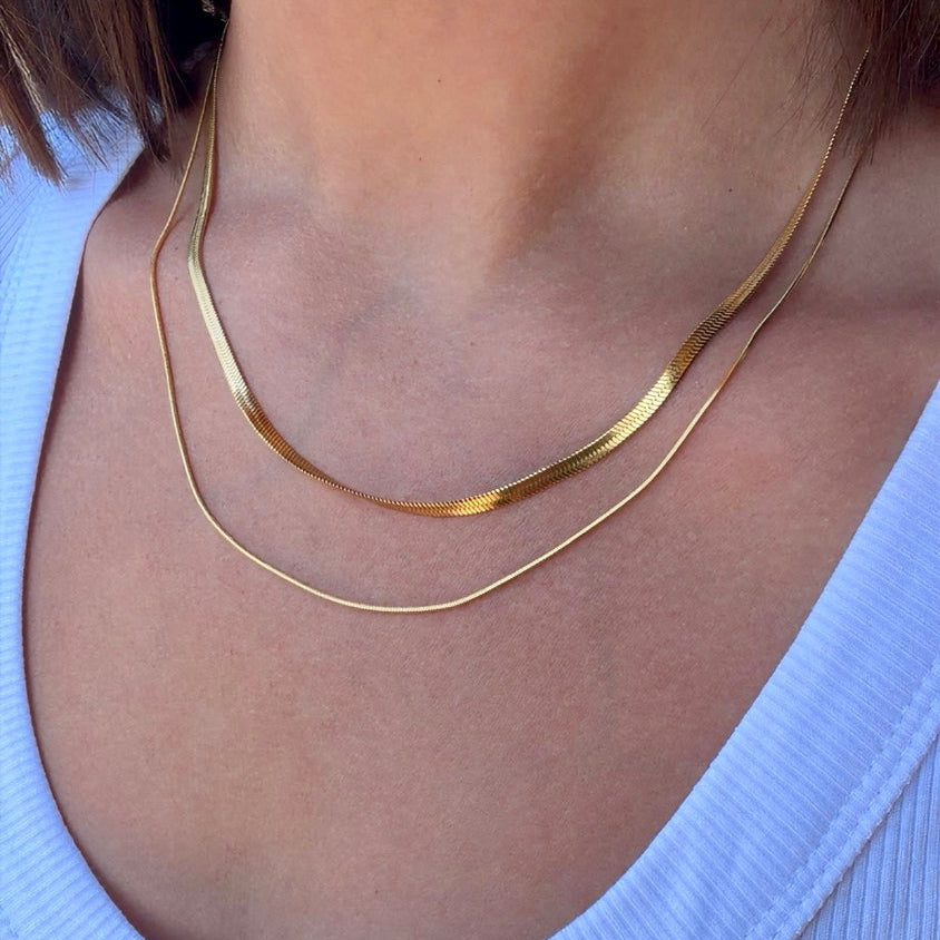 Sutton Layered Snake Necklace