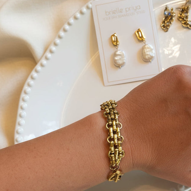Sienna Woven Chain Bracelet