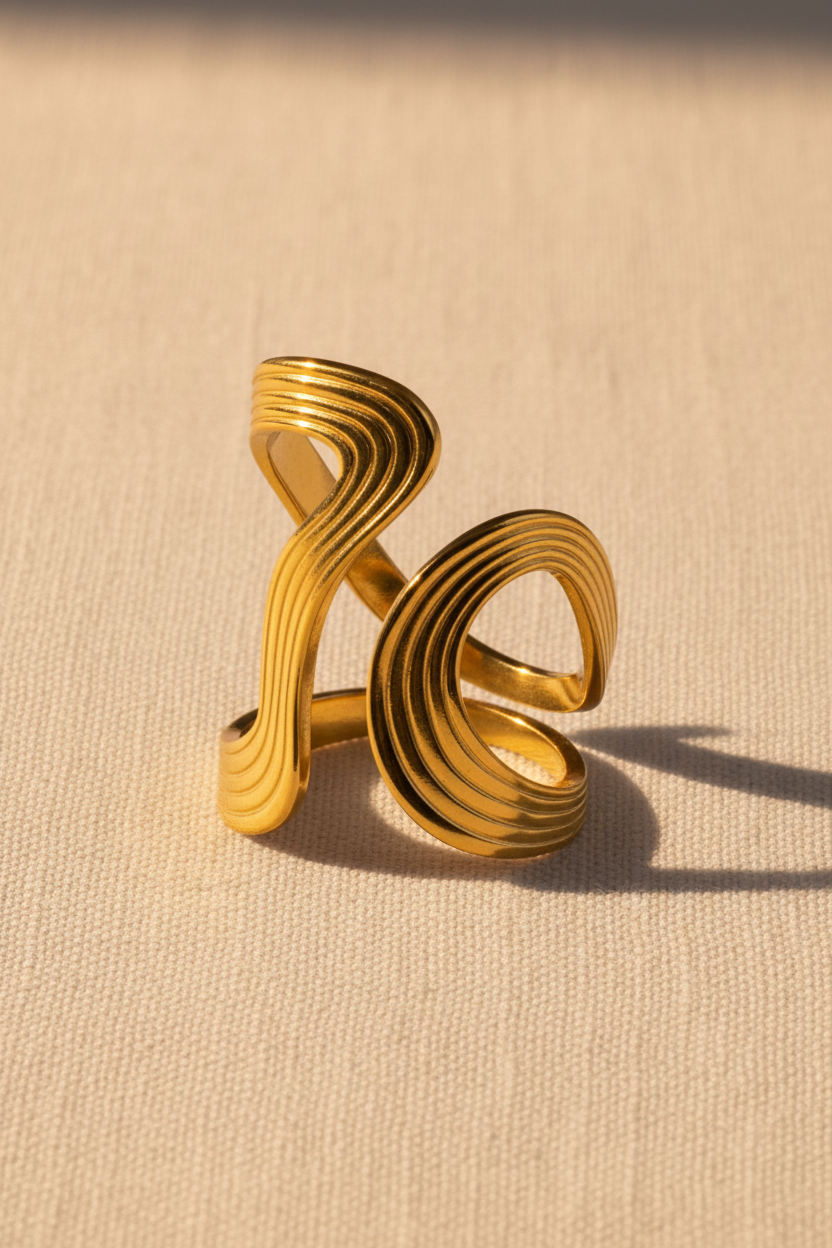 Contour Wave Ring