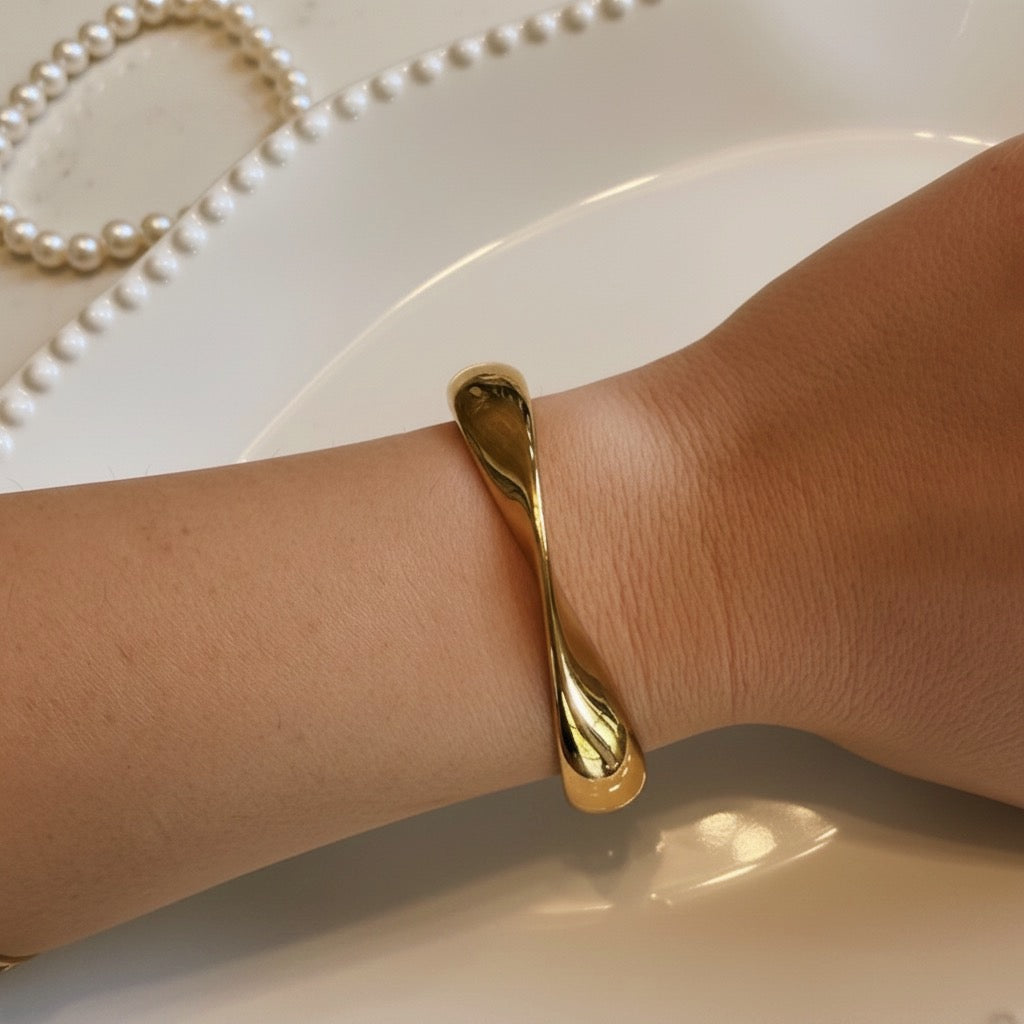 Elise Twist Cuff Bracelet