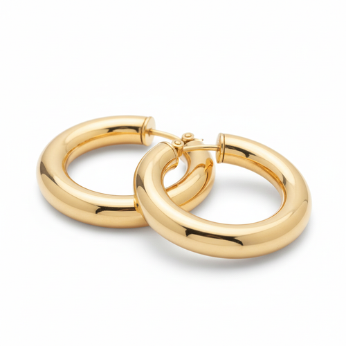 Chunky Gold Hoops