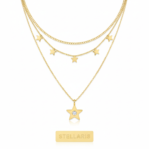 Layered Star Necklace
