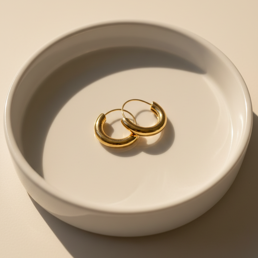 Isla Hoops – In Ceramic Dish