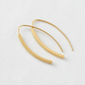 Mila Threader Earrings – White Linen Background