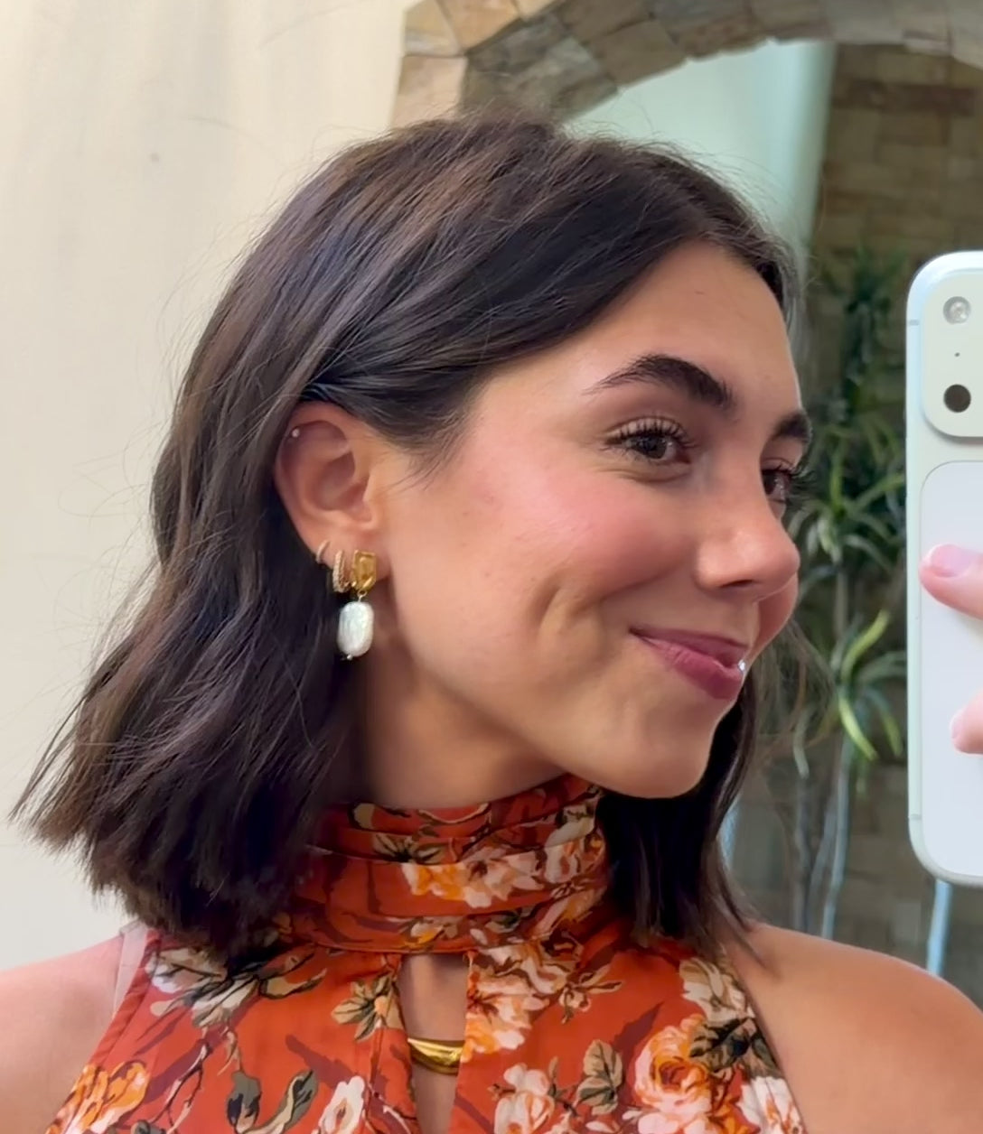 Camille Pearl Drop Earrings